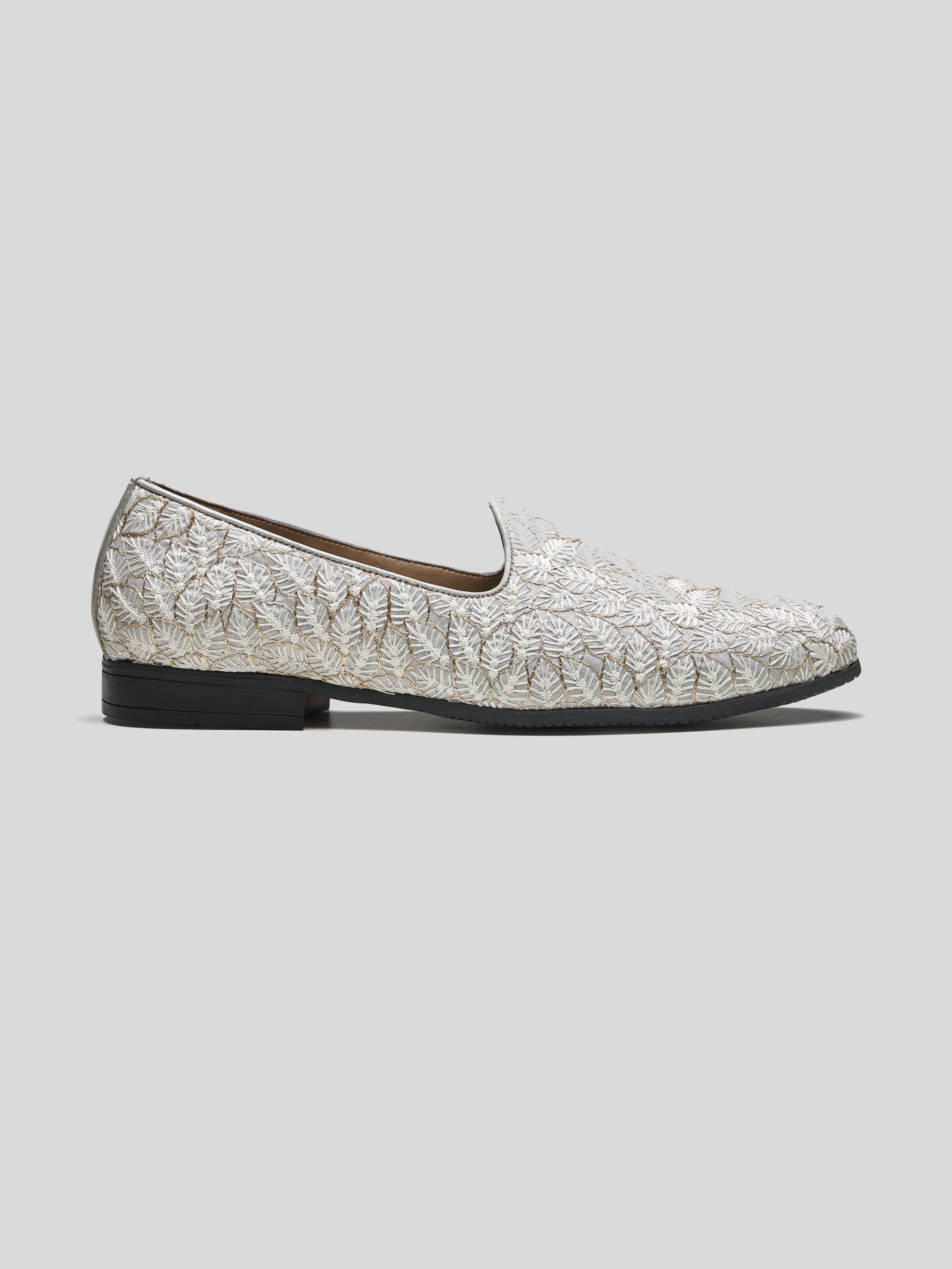 Gigino Ethnic Slip Ons Grey