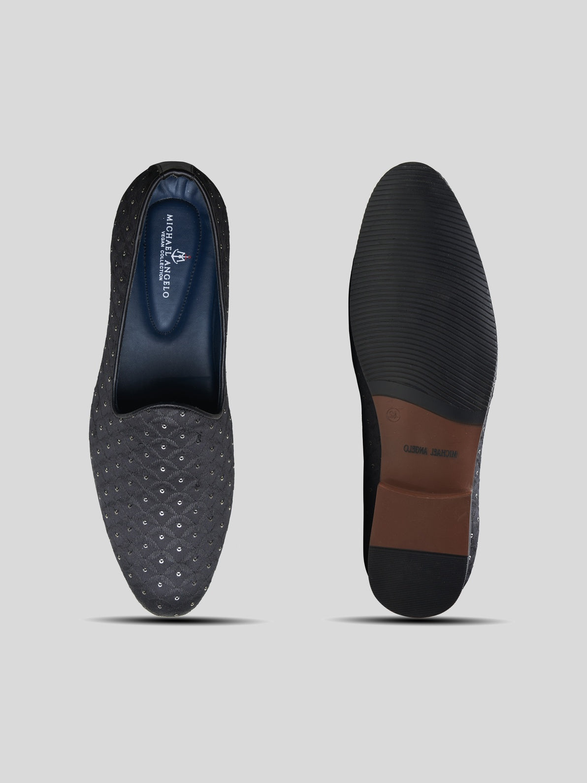 Gianni Ethnic Slip Ons Black