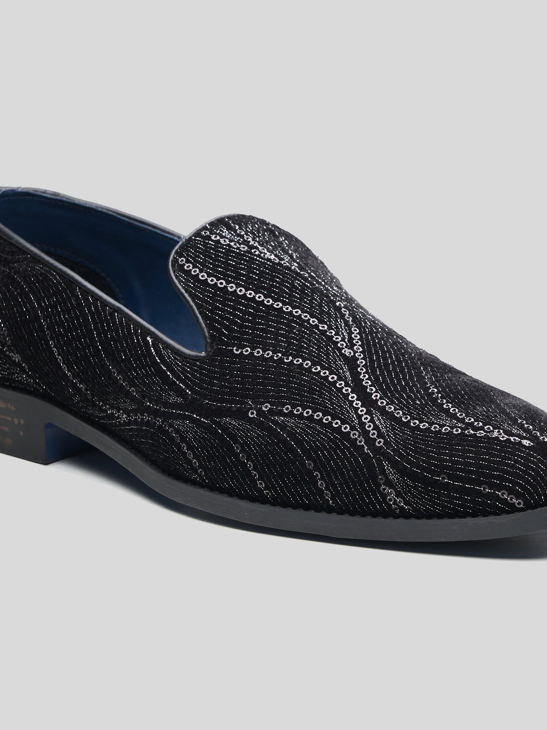 Gabriele Ethnic Slip Ons Black