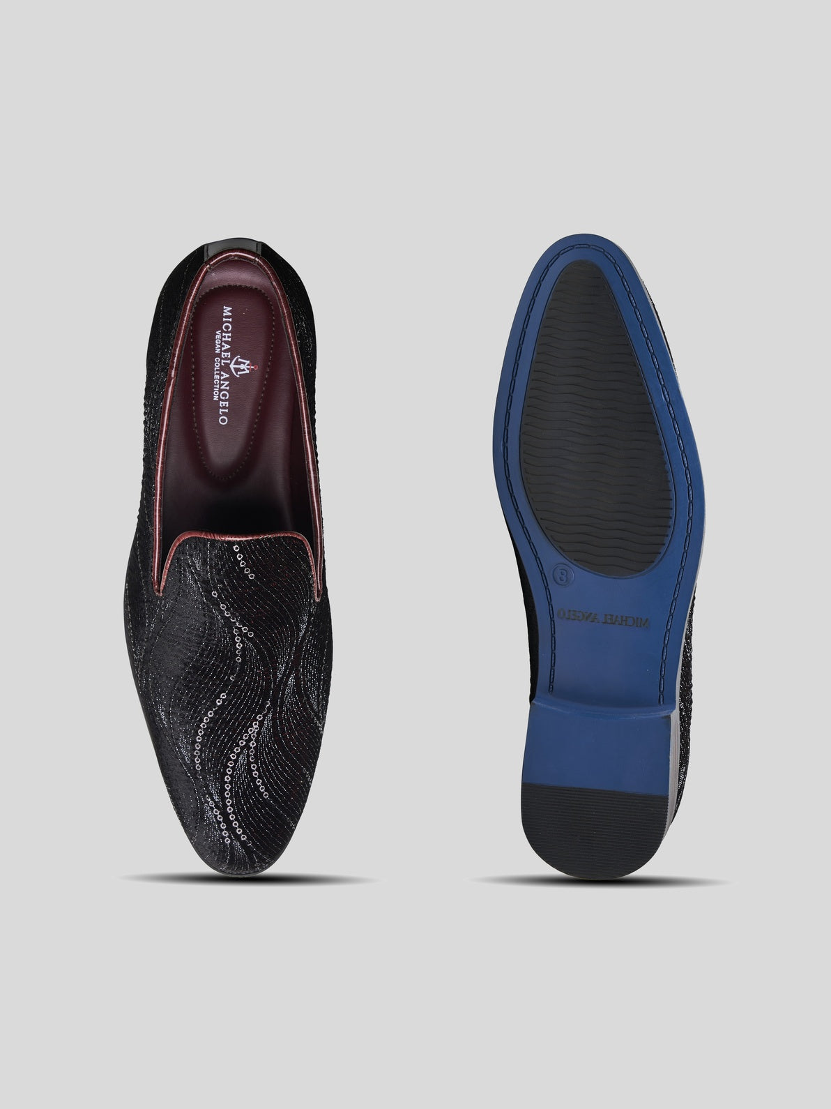 Gabriele Ethnic Slip Ons Cherry