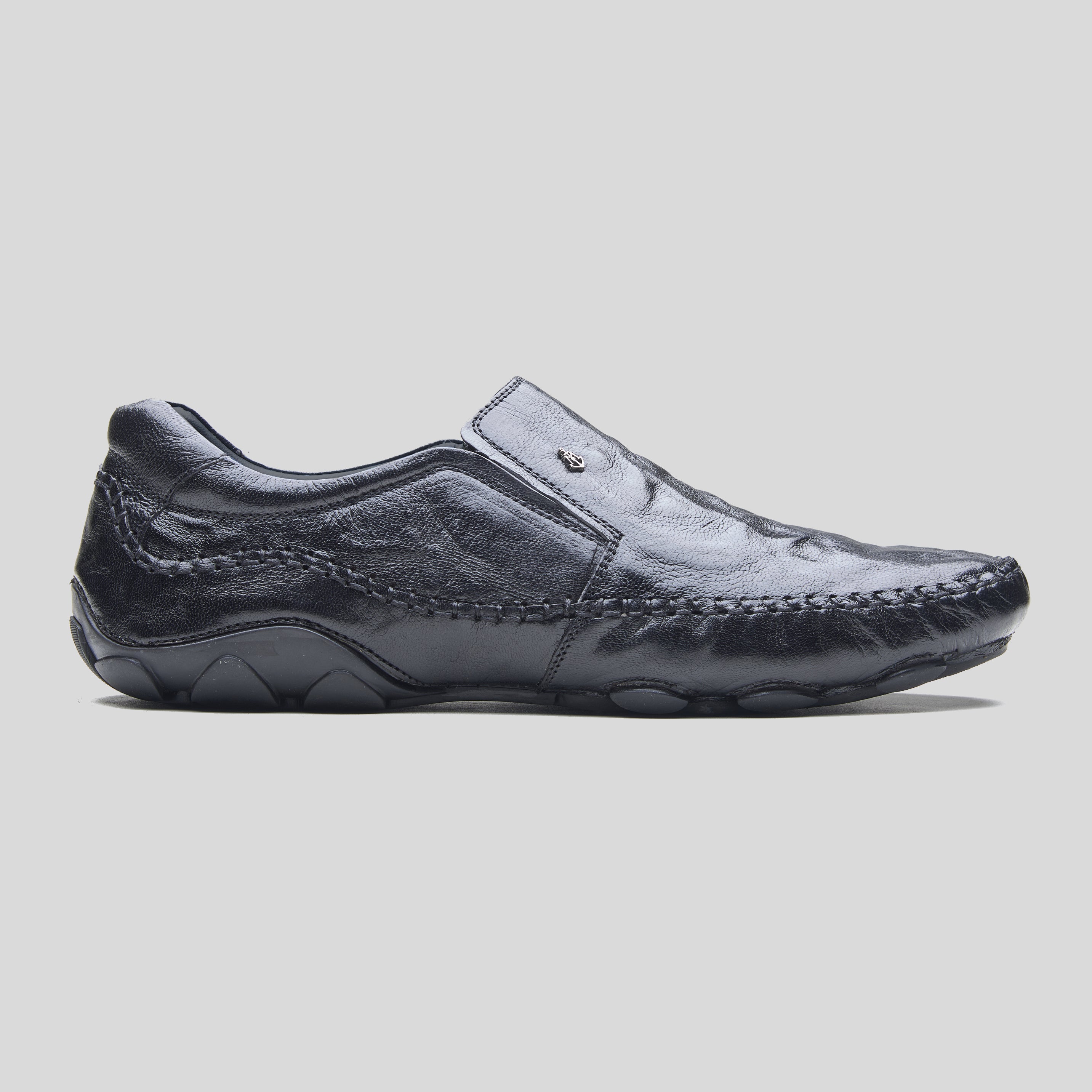 Alessio Leather Formals Black