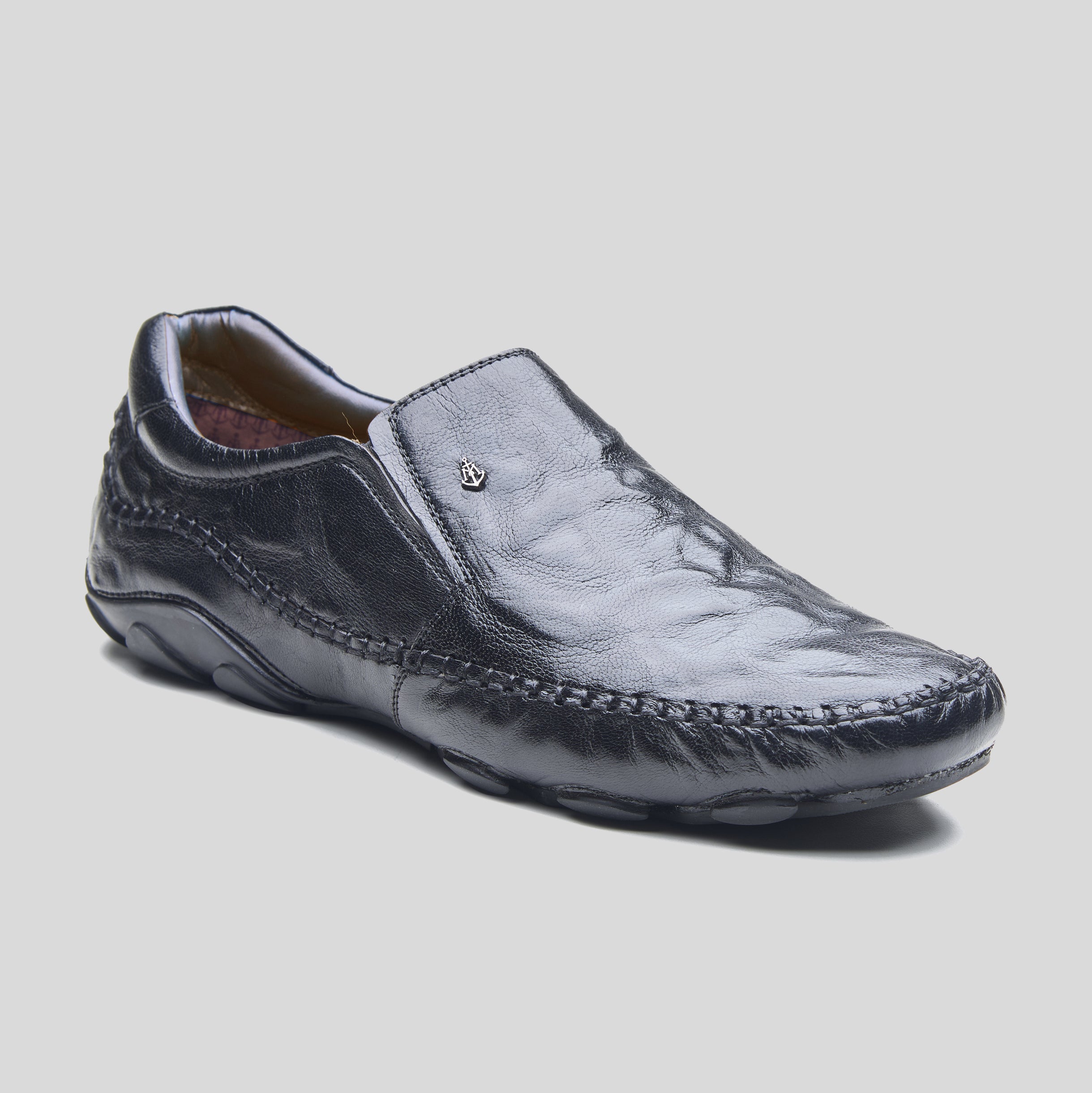 Alessio Leather Formals Black