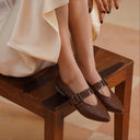 Michael Angelo's Cherie Mary Janes For Women (Brown)