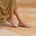 Michael Angelo's Grisete Mary Janes For Women (Rosegold)