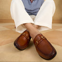 Renato Leather Loafers Slip-on Shoe Tan
