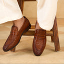 Klemen Leather Formal Slip-on Shoes Tan