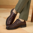 Andare Leather Lace Up Shoes Brown