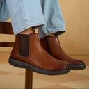 Moreno Leather Boots Tan
