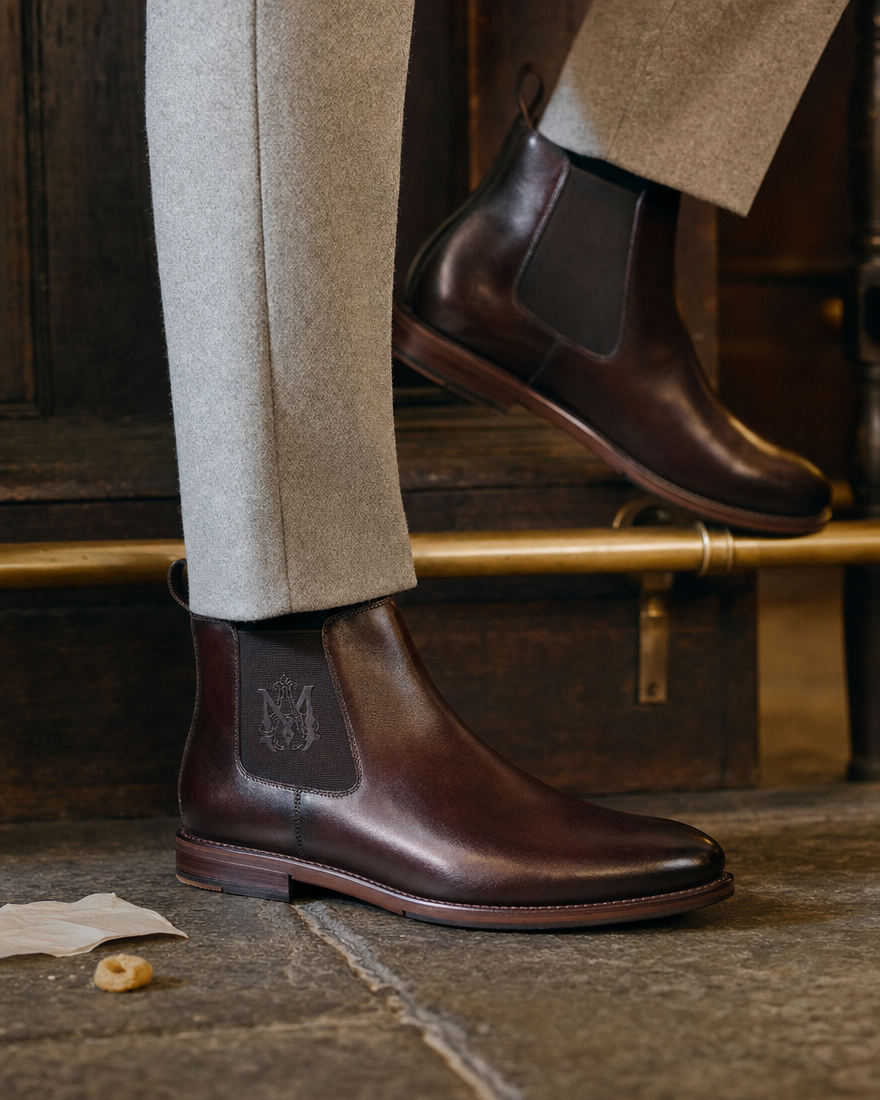 Harris Leather Chelsea Boots Brown
